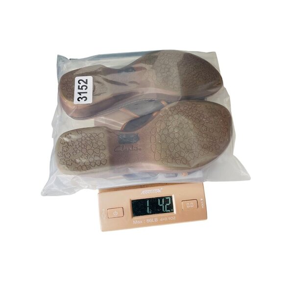 Clarks Womens Leather Slide Sandals Size 8.5 - Picture 5 of 5